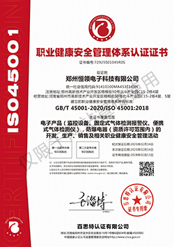 職業(yè)健康安全管理體系認(rèn)證證書